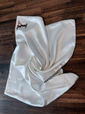 Slip 100% Silk Queen Pillowcase 20" x 29.5" Off White Ivory Pipping "Y" Monogram